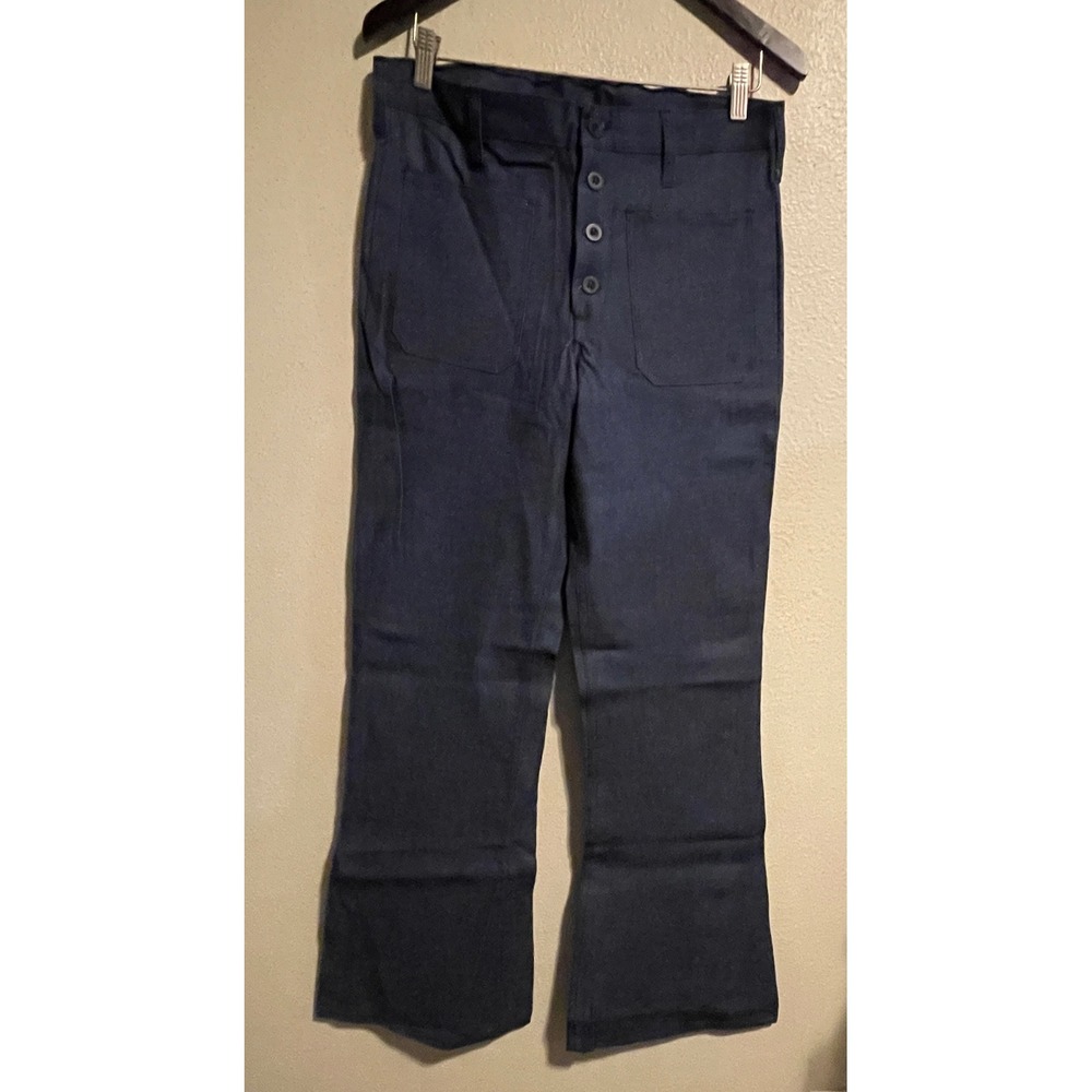 Vtg United Garment Workers of America Work Utility Flared Pants button 
fly